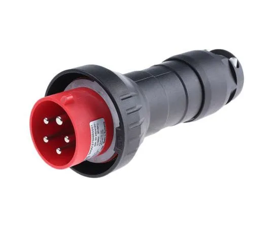 63-8012-98　CEAG GHG Series, IP54, IP66 Black Cable Mount 3P+N+E Heavy Duty Power Connector Plug, Rated At 32A, 415 V GHG 512　GHG 5127506R0001