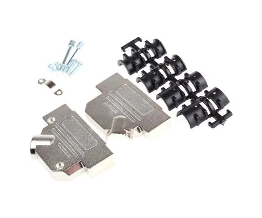 63-7758-12　MH Connectors MHD45ZK Series Zinc Angled D-sub Connector Backshell, 50 Way, Strain Relief　MHD45ZK50-K