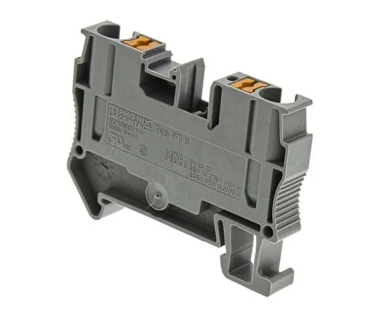 63-8003-64　Phoenix Contact, PT 6 Clipline Series , 1 kV Feed Through Terminal Block, Push In Termination　3211813