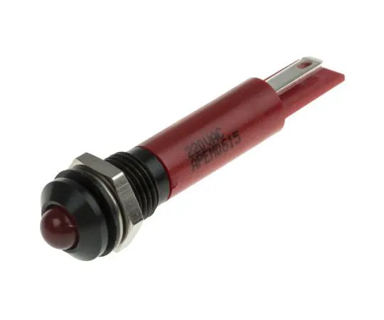 63-8040-53　RS PRO Red Indicator, 220 V ac, 8mm Mounting Hole Size, Solder Lug Termination, IP67　846-2844