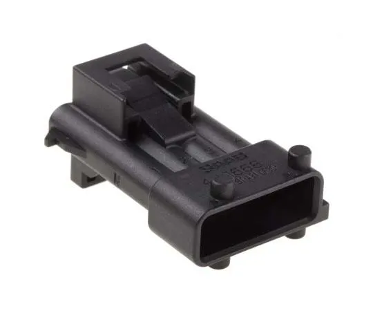 63-7752-58　TE Connectivity Timer Series, 1 Row 4 Way Panel Mount Plug Housing　1-962340-1