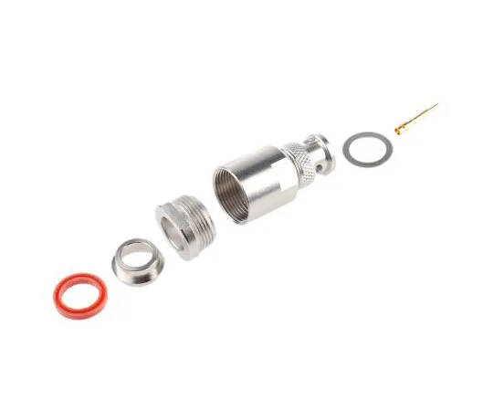 63-7975-07　Radiall Straight 75Ω PCB Mount BNC Connector, Plug, Nickel, Crimp Termination, RG11, RG144, RG216　R142018000