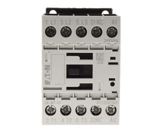 63-7789-36　Eaton 3 Pole Contactor, 7 A, 24 V ac Coil, xStart, 3NO, 3 kW　276572 & DILM7-01(24V50HZ)