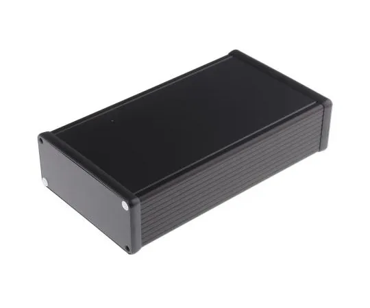 63-8023-54　Hammond 1455, Aluminium Enclosure, 220 x 125 x 51.5mm　1455Q2201BK