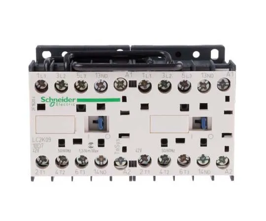 63-7792-31　Schneider Electric 3 PoleReversing Reversing Contactor, 9 A, 42 V ac Coil, TeSys K, 3NO　LC2K0910D7