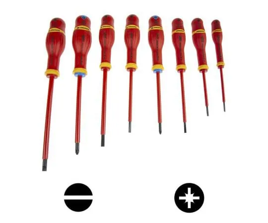 63-8052-78　Facom 1000V Pozidriv, Slotted Screwdriver Set 8 Piece　ATD.J8VE