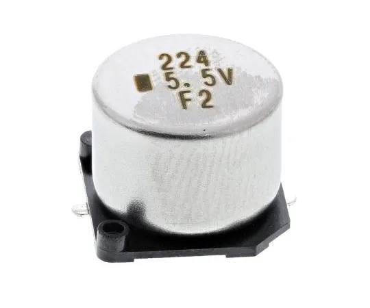 63-7984-45　KEMET 0.22F Supercapacitor EDLC -20 → +80% Tolerance Supercap FC Series 5.5V dc Surface Mount　FC0H224ZFTBR24