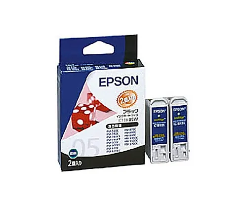 61-0511-47　［Discontinued］Epson Genuine Ink Cartridge (Black 2 Pieces)　IC1BK05W