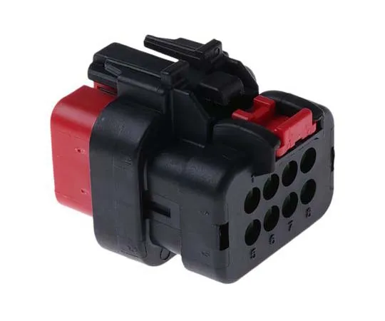 63-7765-62　TE Connectivity AMPSEAL 16 Series, 2 Row 8 Way Cable Mount Socket Housing　776494-1