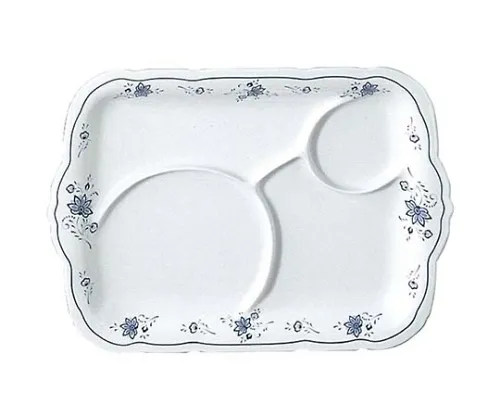 61-6836-01　［Discontinued］Melamine Beauty Flower Square Plate B with Partition 15.2 "BF -25　2450200