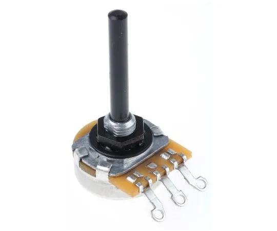 63-8009-96　TE Connectivity 1 Gang Rotary Carbon Potentiometer with a 4 mm Dia. Shaft, 10kΩ, ±20%, 0.4W, Linear 23ESA103MPE32N　23ESA103MPE32N