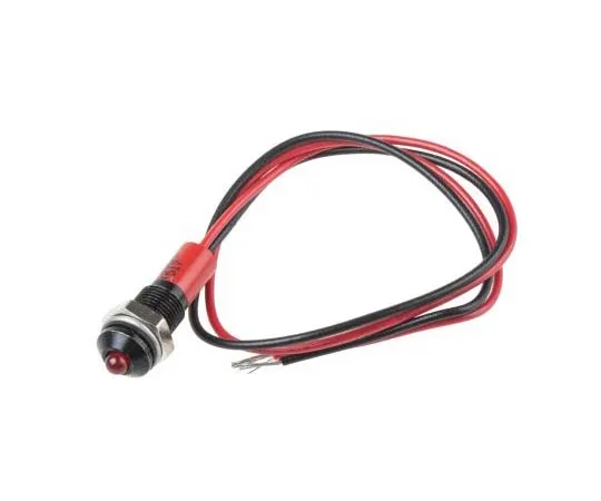 63-7760-70　RS PRO Red Indicator, 24 V dc, 6mm Mounting Hole Size, Lead Wires Termination, IP67　722-7886
