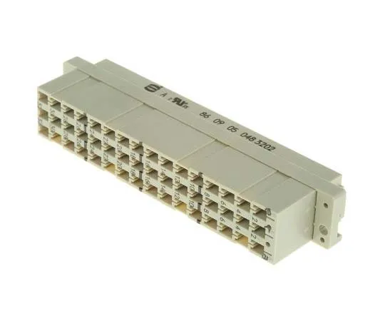 63-7785-16　Harting 09 05 Series 48 Way 5.08mm Pitch, Type E, 3 Row, Straight DIN 41612 Connector, Socket　9050483202