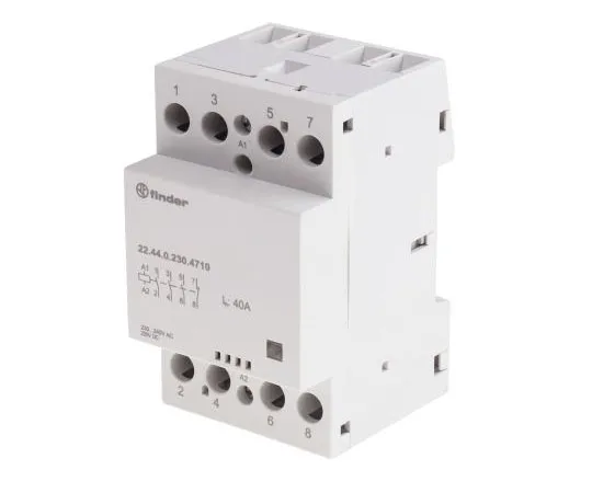 63-8000-02　Finder22 Series 3PDT Non-Latching Relay DIN Rail, 240V ac Coil, 40A　22.44.0.230.4710