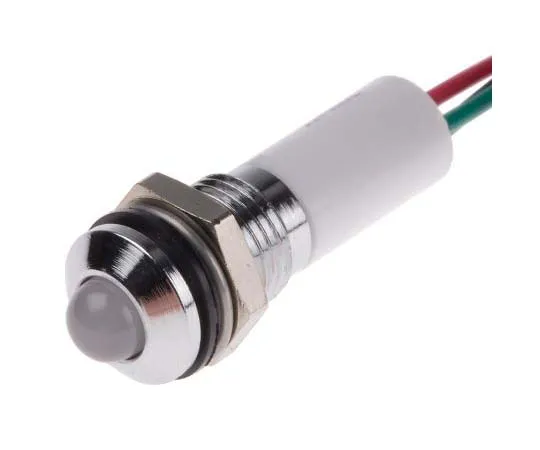 63-7761-33　RS PRO Green, Red, Yellow Indicator, 12 V dc, 8mm Mounting Hole Size, Lead Wires Termination, IP67　723-9466