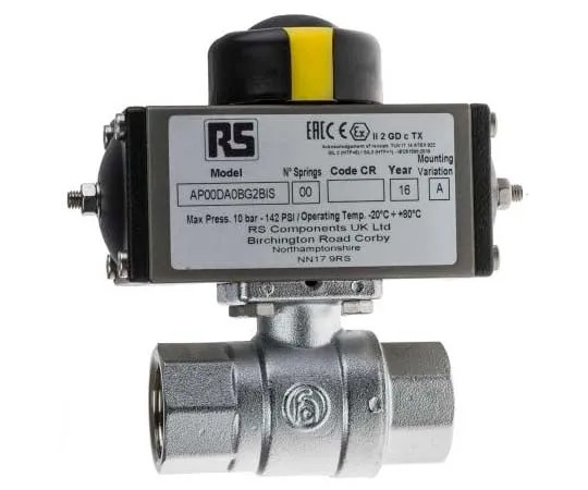 63-7811-39　RS Ball Pneumatic Valve, 3/4 in BSP　760-5570