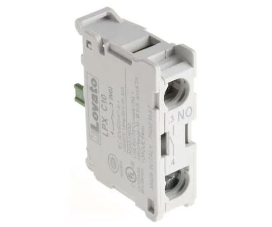 63-7985-44　Lovato Platinum 22mm Contact Block 1NO 690 V Screw terminal　LPXC10