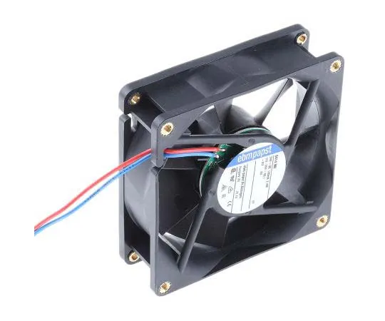 63-7792-96　ebm-papst 8400N Series Axial Fan, 80 x 80 x 25mm, 79m³/h, 2.4W, 24 V dc　8414NH-RS0