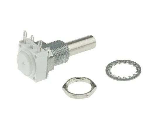 63-7987-02　Vishay 1 Gang Rotary Cermet Potentiometer with a 6 mm Dia. Shaft, 10kΩ, ±10%, 1W, Linear P11S1V0FLSY00103KL　P11S1V0FLSY00103KL