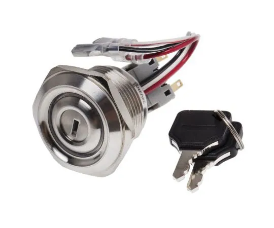 63-8053-75　IP40 Key Switch, Double Pole Double Throw (DPDT), 5 A 2-Way, -20 → +55°C　877-1915