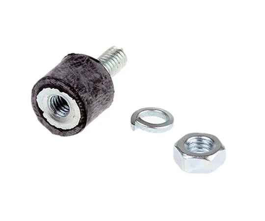 63-7967-07　FIBET 1008VD10-45 18mm Shock Mount M4 10mm Diameter 4.0daN Compression Load 1.6mm, Male to Female Natural Rubber　1008VD10-45