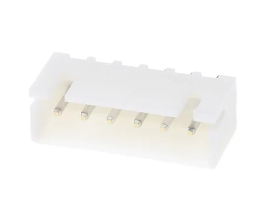 63-8026-43　JST XH B6B, 6 Way, 1 Row, Straight PCB Header　B6B-XH-A(LF)(SN)