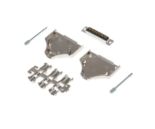 63-7951-87　25 Way D-Sub Socket Connector Kit With Cable Clamp, Contact Insert, D-sub Socket Connector, Hood, Metalised Grommet　MHDM25-DM25S-K