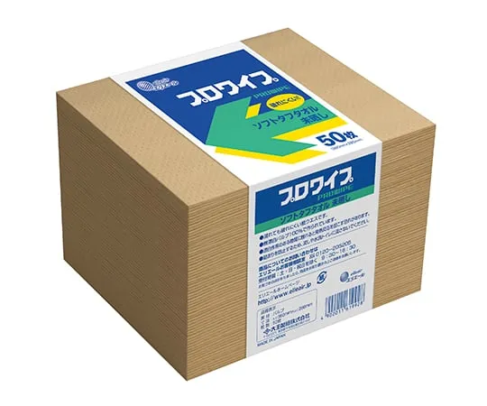 2-1621-12　PROWIPE, Soft Tough Towel 380 x 280mm Unbleached Band Folded in Four　20703356