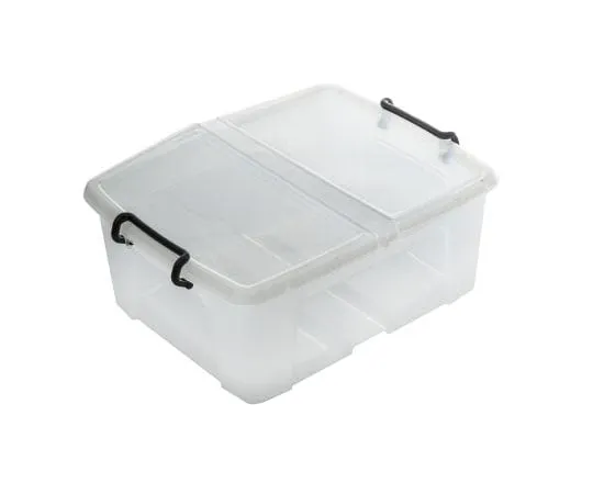 63-8031-06　RS PRO 24L Transparent Polymer Storage Box, 190mm x 395mm x 500mm　825-2325