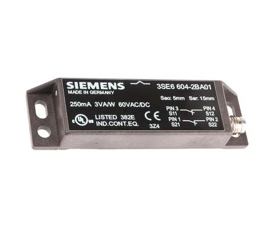 63-7799-02　Sirius 3SE6 Magnetic Safety Switch, Plastic, 100 V　3SE6604-2BA01