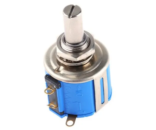63-7984-72　Bourns 1 Gang Rotary Wirewound Potentiometer with a 6.35 mm Dia. Shaft, 5kΩ, ±5%, 1W, Linear 3543S-1-502L　3543S-1-502L