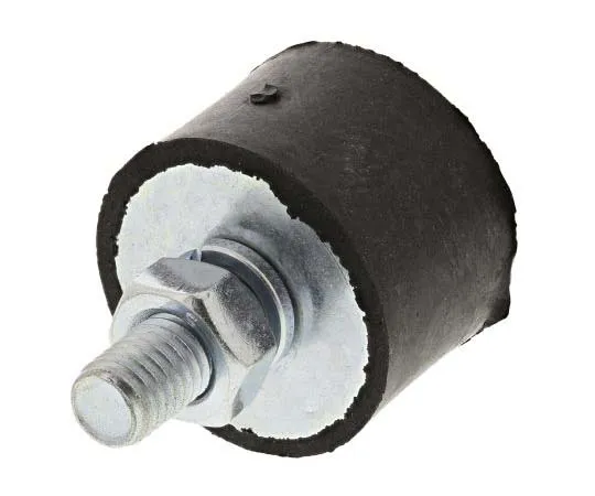 63-7758-28　FIBET 3020VD20-60 40mm Shock Mount M8 30mm Diameter 89.6kg Compression Load 4mm, Male to Female Natural Rubber　3020VD20-60