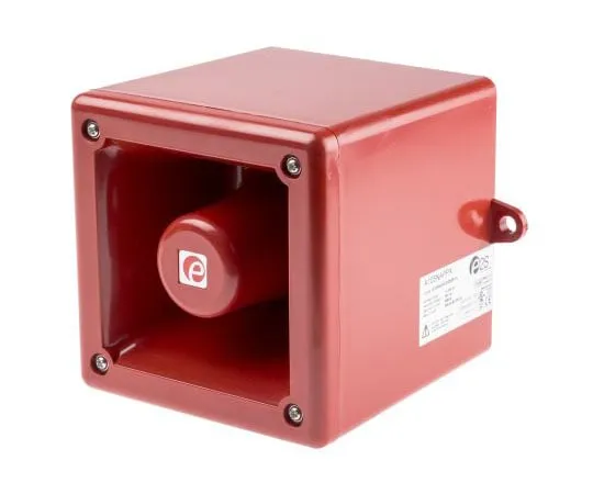 63-7960-39　Red User Recordable Voice Alarm, 110dB, 24 V dc　A105NAXDC024R-UL
