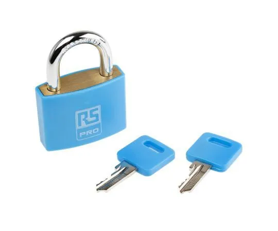 63-7970-75　RS PRO 43mm Brass Key Padlock　781-6001