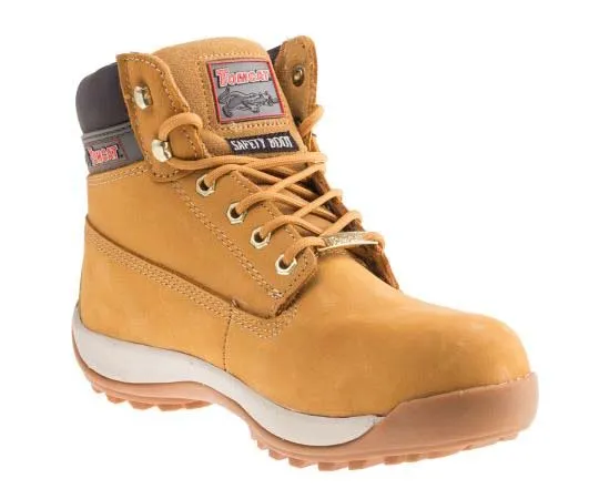63-7783-15　RS PRO Honey Steel Toe Men Safety Boots, UK 8, US 9　739-7843