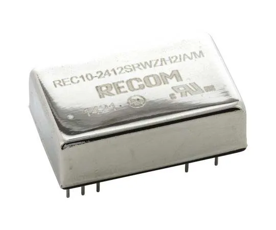 63-7772-54　Recom REC10/M 10W Isolated DC-DC Converter Through Hole, Voltage in 9 → 36 V dc, Voltage out 12V dc Medical　REC10-2412SRWZ/H2/A/M