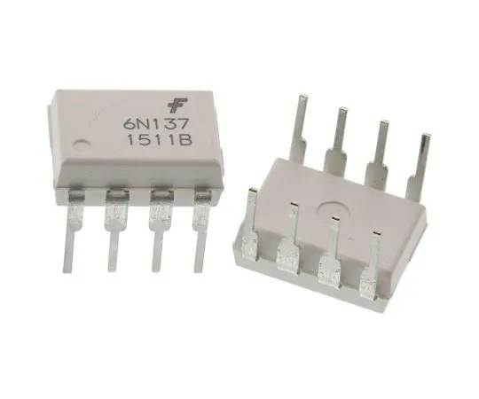 63-8006-42　ON Semiconductor, 6N137M DC Input Logic Gate Output Optocoupler, Through Hole, 8-Pin MDIP　6N137M