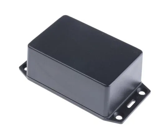 63-7961-96　Hammond 1591, ABS Enclosure, IP54, Flanged, 87 x 57 x 36mm　1591XXLFLBK