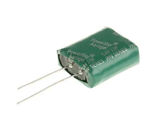 63-7817-34　Cooper Bussmann 2.5F Supercapacitor EDLC -10 → +30% Tolerance Supercap PHV Series 5.4V dc Through Hole　PHV-5R4V255-R