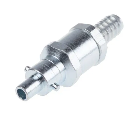 63-7966-75　RS PRO Pneumatic Quick Connect Coupling Steel 3/8 in 9.5mm Hose Barb　776-8365