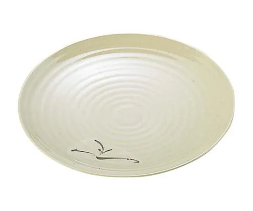 61-6834-21　［Discontinued］Melamine Japanese Crockery Oribe Round Plate OB-27　2436400