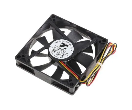 63-7981-60　ARX CeraDyna Series Axial Fan, 80 x 80 x 15.3mm, 61m³/h, 3.84W, 24 V dc　FD2480-A1051C2AL