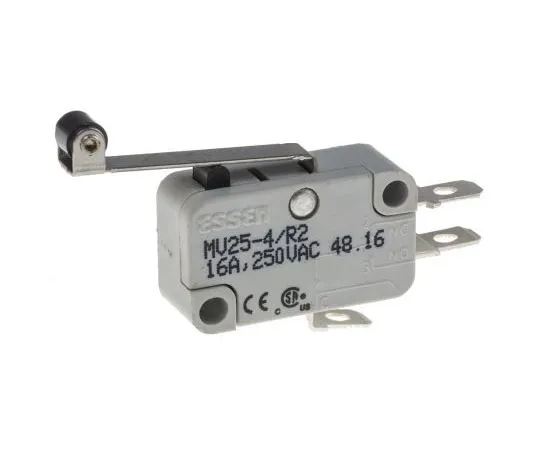 63-8003-86　SPDT Long Roller Lever Microswitch, 16 A @ 250 V ac　804-6206