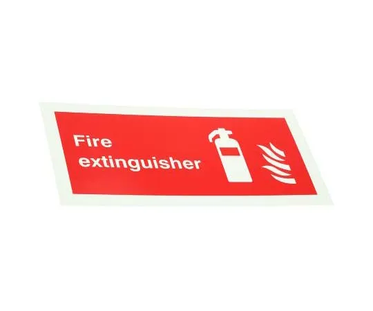 63-7815-90　RS PRO Plastic Fire Safety Sign, Fire Extinguisher Sign With English Text Self-Adhesive, 200 x 100mm　763-1973
