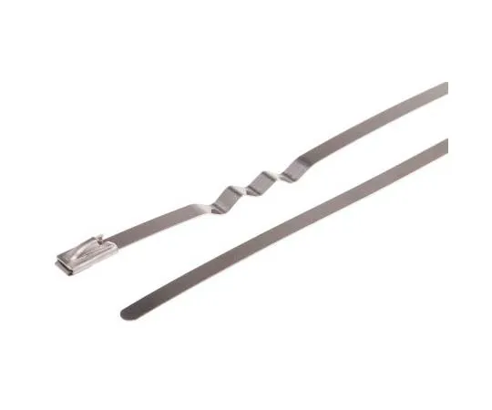 63-7790-22　RS Metallic 316 Stainless Steel Roller Ball Cable Tie, 840mm x 4.6 mm　743-6175