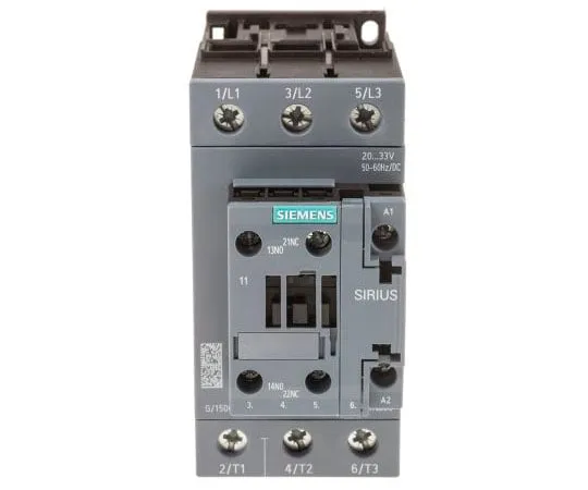 63-8051-94　Siemens 3 Pole Contactor, 80 A, 24 V ac/dc Coil, SIRIUS Innovation, 3NO, 37 kW　3RT2038-1NB30