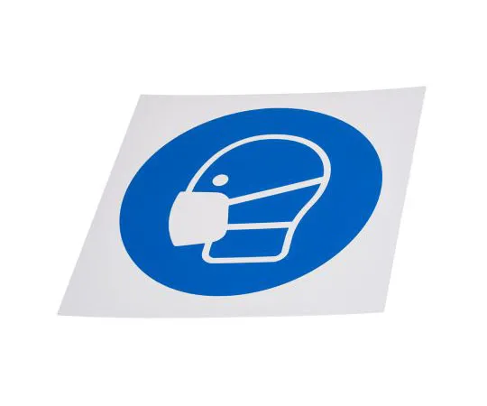 63-8018-86　RS PRO Plastic Mandatory Mask Sign with Pictogram Only, 200 x 200mm　813-4606
