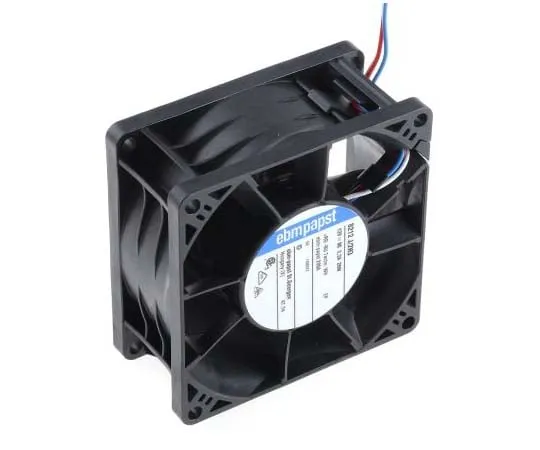 63-7808-35　ebm-papst 8200J Series Axial Fan, 80 x 80 x 38mm, 190m³/h, 26W, 12 V dc　8212J/2H3-RS0