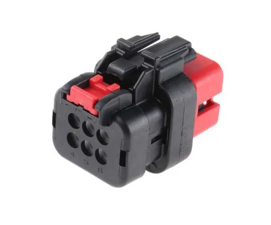 63-7765-70　TE Connectivity AMPSEAL 16 Series, 2 Row 6 Way Cable Mount Socket Housing　776531-1