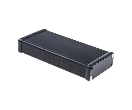 63-7961-59　Hammond 1455, Aluminium Enclosure, 160 x 78 x 27mm　1455J1601BK